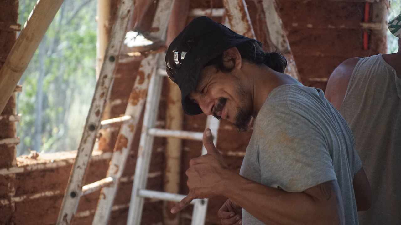 Cabaña terminada en la selva